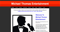 Desktop Screenshot of michaelthomasentertainment.com
